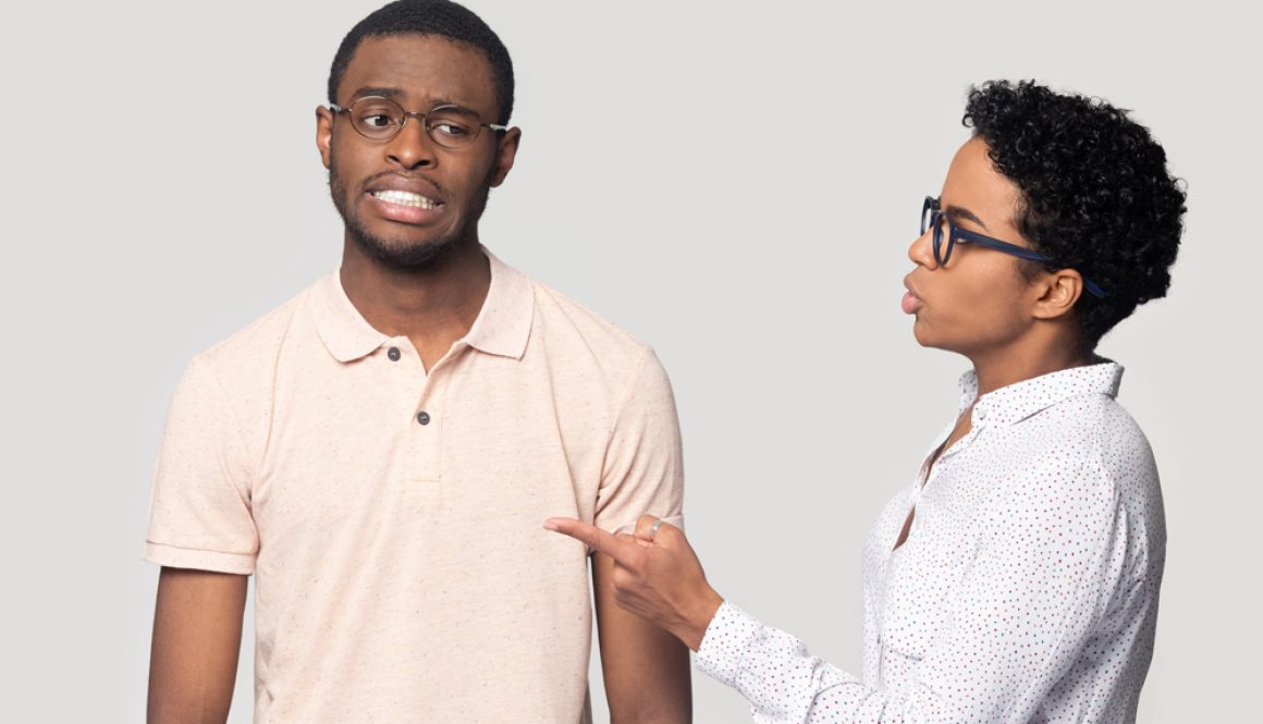 Couple arguing